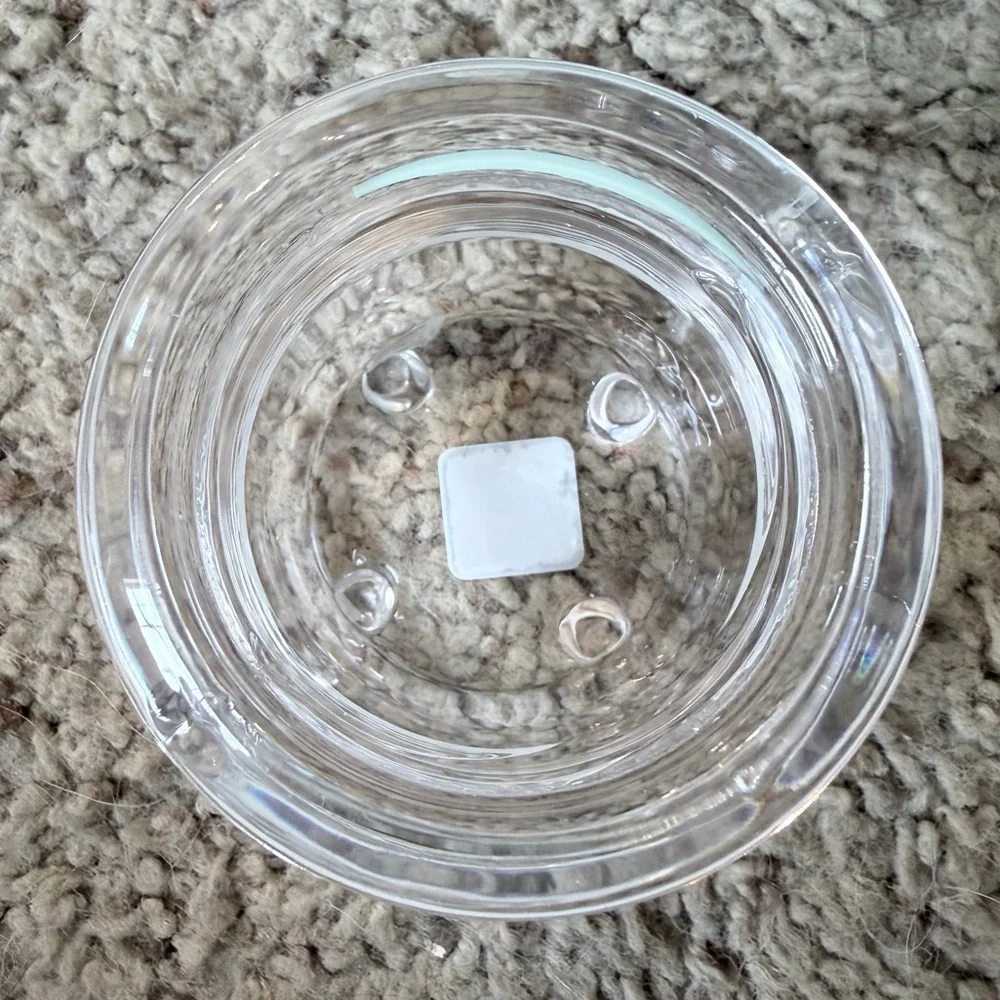 Vintage PartyLite Cauldron Votive Holder Pair P7647 Clear Glass - Picture 4 of 9